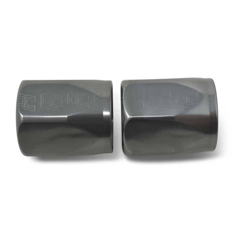 Russell Hose End Socket -8 AN Polished & Gray Anodized (2 Pack) - 615531