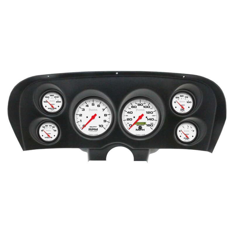 Autometer Phantom Direct Fit Dash Kit 69-70 Ford Mustang (2 x 5in. / 4 x 2-5/8in.) - 2936-09