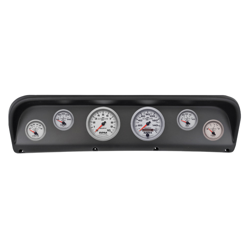 Autometer Ultra-Lite II Direct Fit Dash Kit 67-72 Ford F100 (2 x 3-3/8in. / 4 x 2-1/16in.) - 2938-14