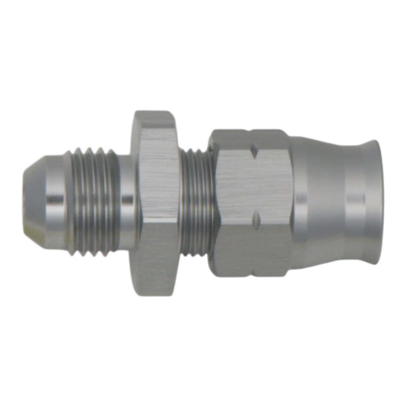 DeatschWerks 6AN Male Flare to 3/8in Hardline Compression Adapter - Includes 1 Olive Insert - 6-02-0109