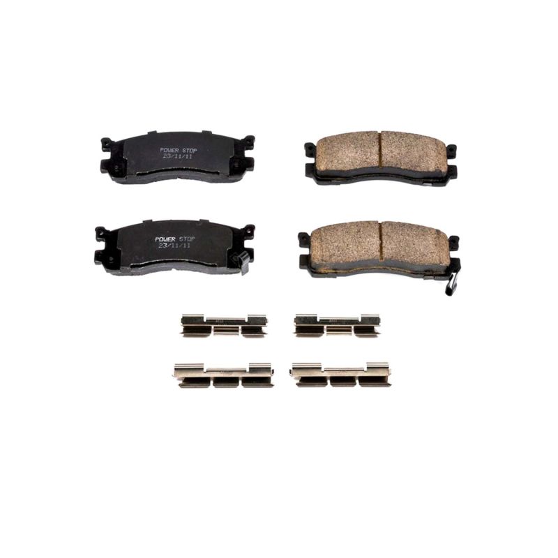 Power Stop 92-95 Mazda 929 Rear Z17 Evo Ceramic Brake Pad w/Hardware - 17-553