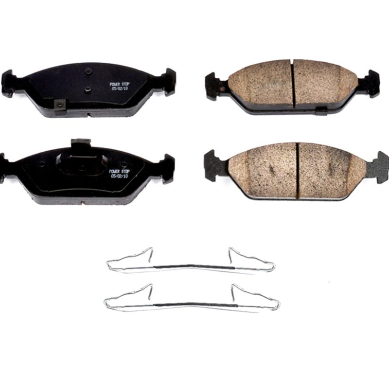 Power Stop 2000 Kia Spectra Front Z17 Evo Ceramic Brake Pad w/Hardware - 17-925