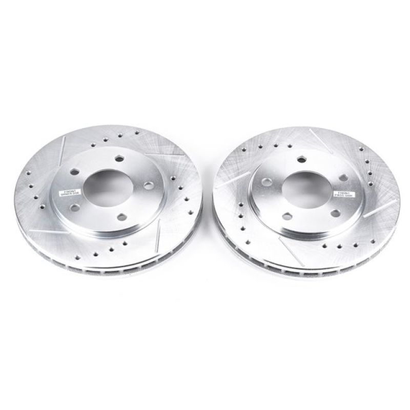 Power Stop 88-95 Buick Regal Front Drilled & Slotted Rotor - Pair - AR8228XPR