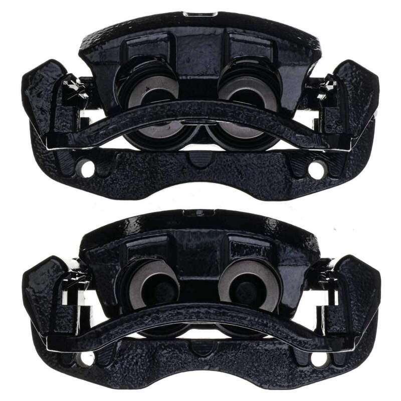 Power Stop 00-05 Ford Excursion Rear Black Caliper - Pair w/Bracket - S4752BLK