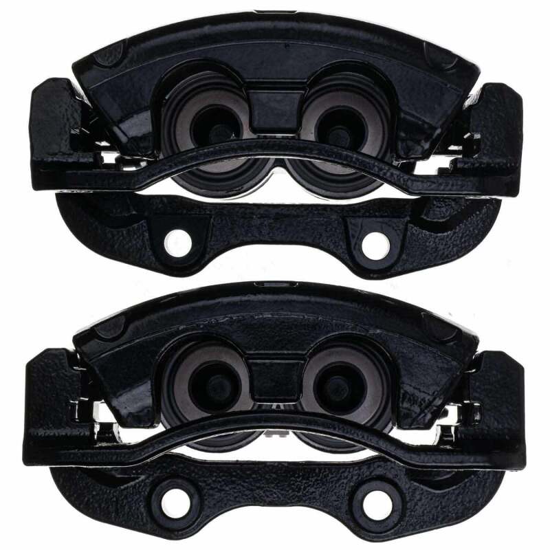 Power Stop 02-06 Cadillac Escalade Rear Black Caliper - Pair w/Bracket - S4764BLK