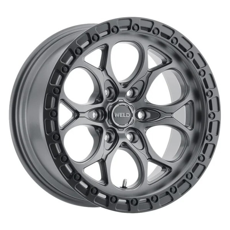Weld 17x9 Ledge 6 6x139.7  ET-12 BS 4.50 Satin GUN / Satin BLK Ring 106.1 - W10779084450