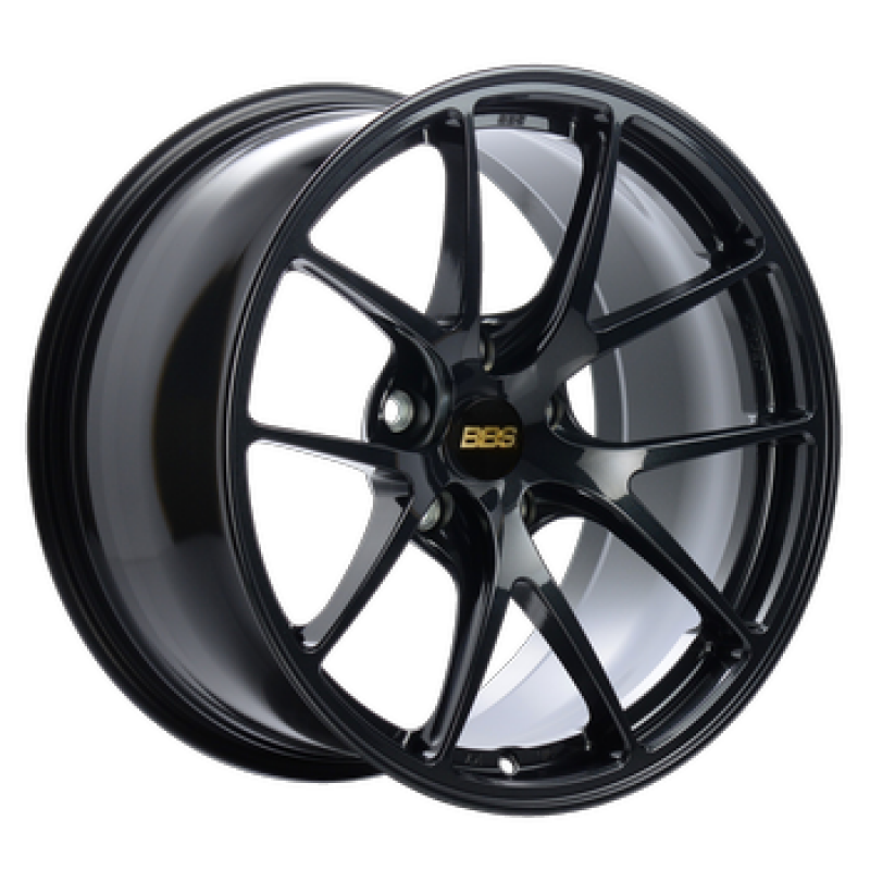 BBS RI-A 18x11 5x120 ET37 PFS Metallic Black Subtle Blue Flake Wheel -82mm PFS/Clip Req - RIA048BB