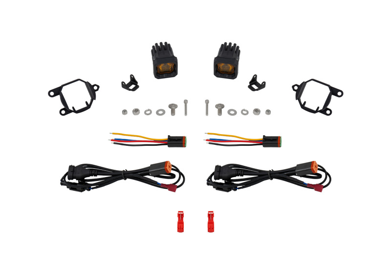Diode Dynamics 21-24 Nissan Armada SSC1 LED Fog Light Kit (3000K) 3569 Yellow SAE Fog - Yellow - DD8355