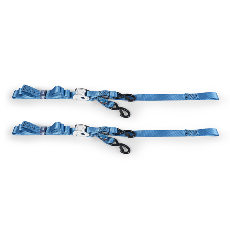 Borne Off-Road Cam Buckle Tie-Down Kit (2-Pack) Blue - BNRTC-TDCB-2BL