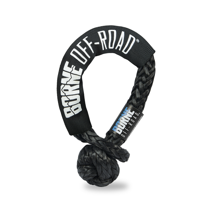 Borne Off-Road 7/16in X 20in Soft Shackle Black - BNSS-716-BK