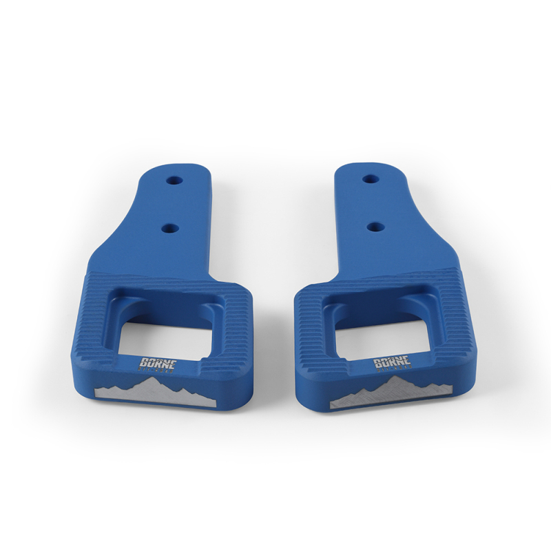 Borne Off-Road 2017+ Ford Raptor / 2009+ Ford F150 Borne Off-Road Billet Tow Hooks - Blue - BNTH-F150-17BL