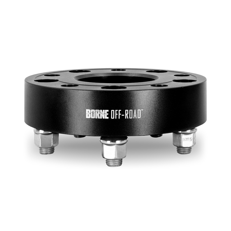 Borne Off-Road Wheel Spacers - 5x127 - 71.6 - 45mm - M14 - Black - BNWS-003-450BK