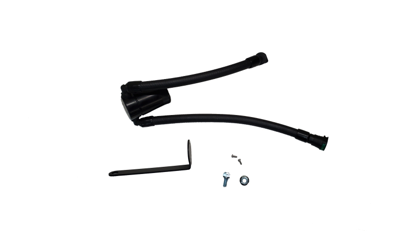 J&L 23-25 Ford F-150 Raptor R Oil Separator 3.0 Passenger Side - Black Anodized - 3097P-B