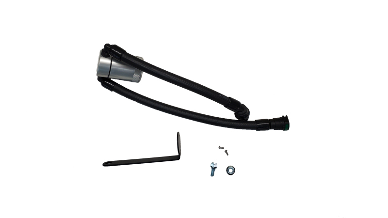 J&L 23-25 Ford F-150 Raptor R Oil Separator 3.0 Passenger Side - Clear Anodized - 3097P-C