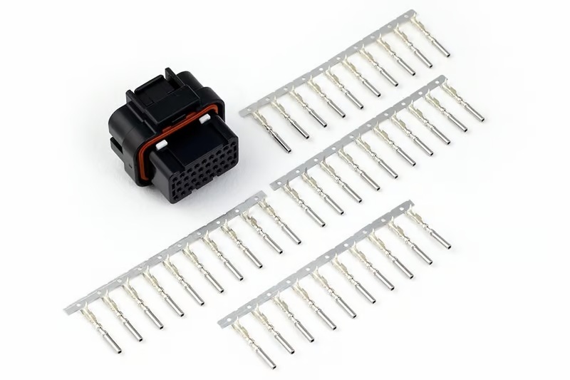 Haltech AMP 34 Pin Key 2 4 Row Superseal Connector Plug & Pins - HT-030011