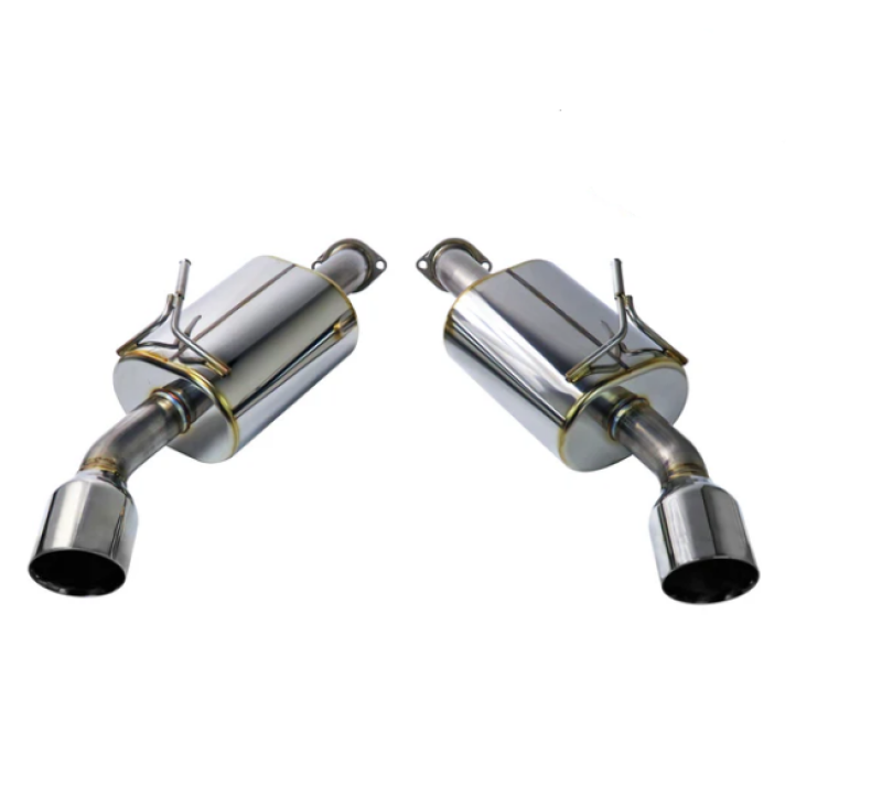 REMARK 14+ Infiniti Q50 Axleback Exhaust w/Mufflers - Stainless Double Wall Tip - RO-TSQ5-DM
