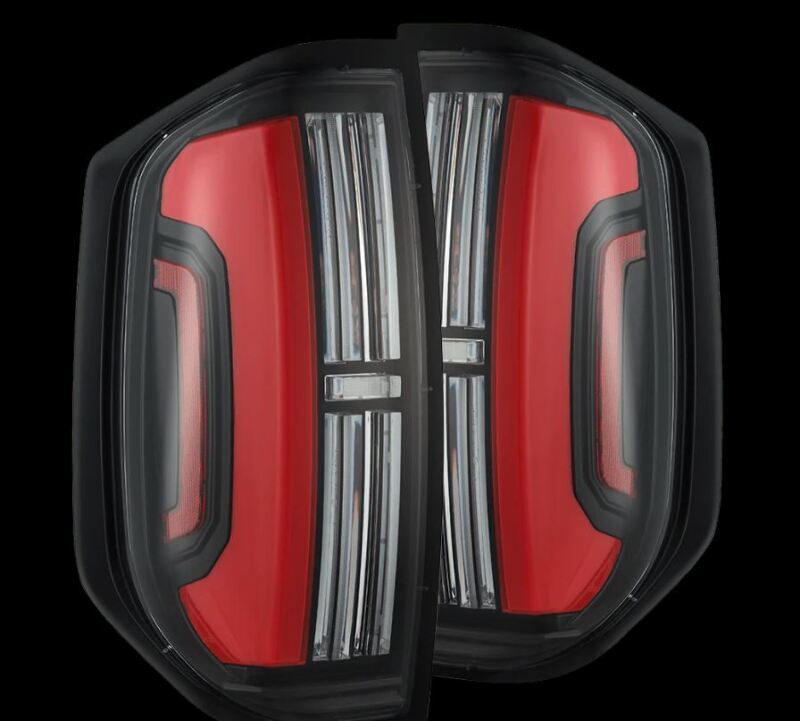 AlphaRex 14-21 Toyota Tundra Nova-Series LED Tail Lights - Black Red - 672052