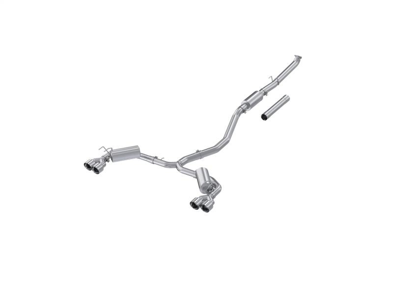MBRP 22-24 Honda Civic/Sport Touring 1.5L 3in Cat-Back 2.5in Dual Split Rear w/ Quad Tips - AL - S4906AL