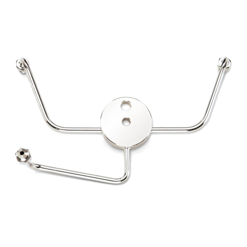 Russell 3AN Front Male Junction Block (Wide Glide) w/Chrome Finish - R4306C