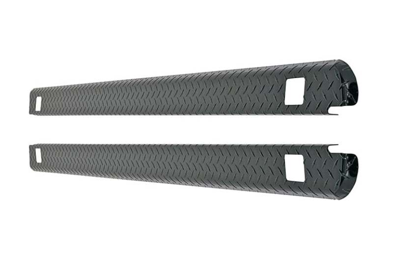 Deezee 99-07 Chevrolet Silverado/Sierra Bed Cap Wrap W/Stake Pockets Black-Tread Aluminum 8Ft Bed - DZ11993B