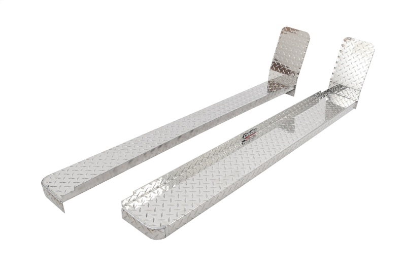 Deezee 08-14 Ford Econoline/E-Series Van Running Board Cab Section Brite-Tread Aluminum (Front Door) - DZ2045