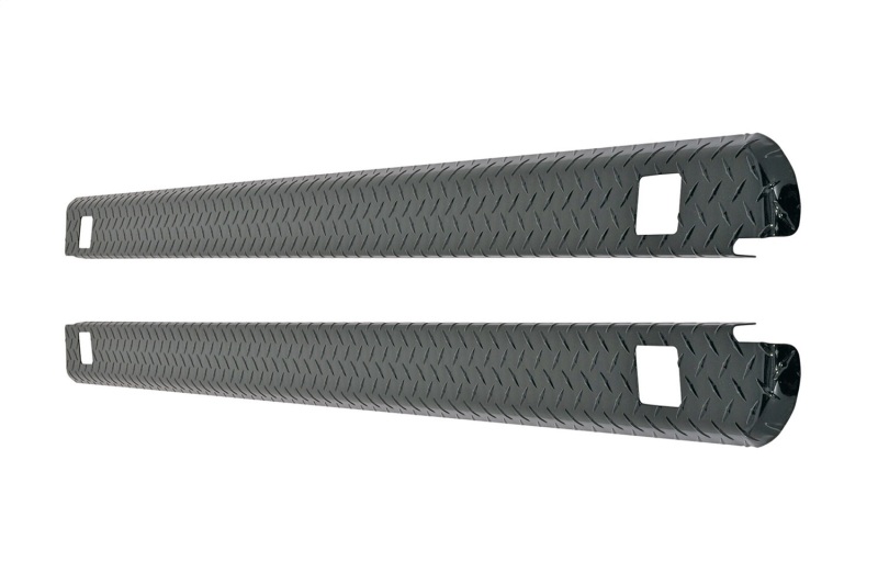 Deezee 02-09 Dodge Ram Bed Cap Wrap W/Stake Pockets Black-Tread Aluminum 8Ft Bed - DZ31983B