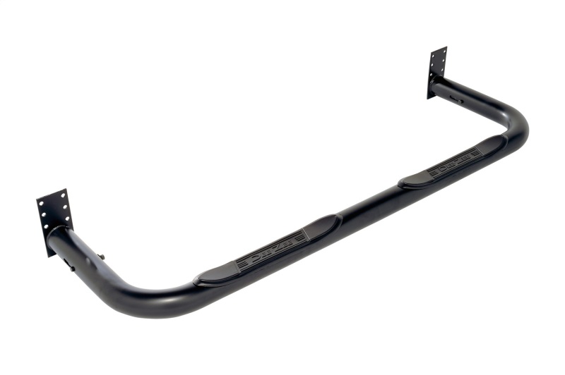 Deezee Universal Tubes - 3In Round Universal - Black Steel ExtCab - DZ3700291