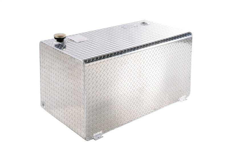 Deezee Universal Tanks - Short Rectangle Brite-Tread Aluminum - DZ91753