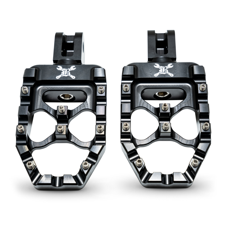 Burly Brand 18-24 M8 Softail MX-Evolution Passenger Pegs - Black - B13-1017B