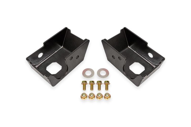 BMR 21-24 Ford Bronco Rear Shock Mount Skid Plates - Black Hammertone - SG1860H