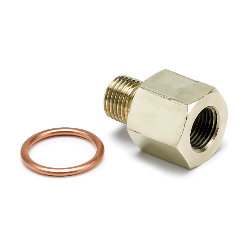 AutoMeter Stack Adapter M10x1 Female To 1/8in NPTF Male - ST154003