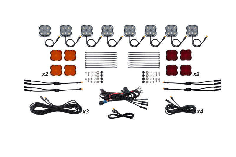 Diode Dynamics Single-Color Rock Light Installer Kit (8-pack) - DD7742