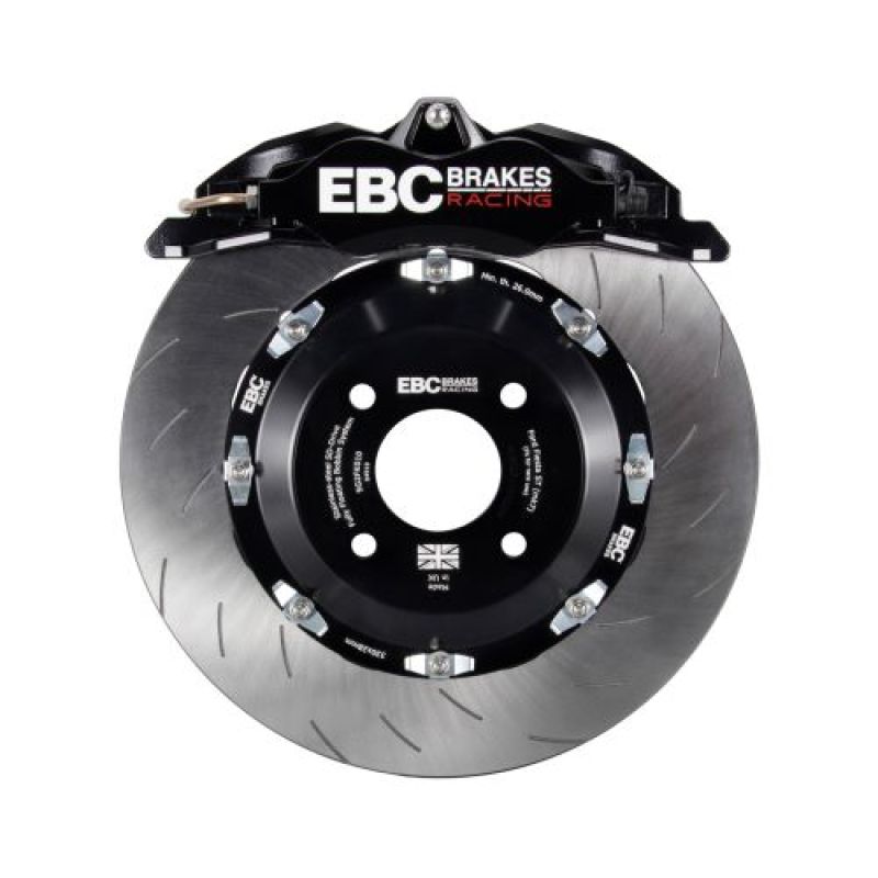 EBC Racing 12-20 Audi A3 (8V) 1.8T Black Apollo-4 Calipers 330mm Rotors Front Big Brake Kit - BBK005BLK-1