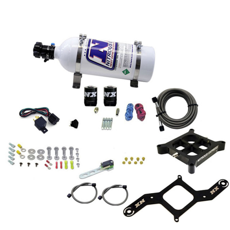 Nitrous Express 4500 Covert Crossbar Plate System Pro Power 100-500HP (5lb Bottle) - 63571-05