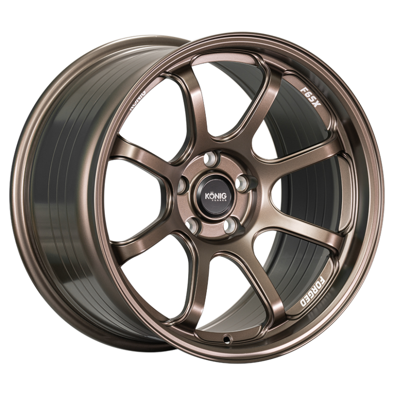 Konig Forged F6SX 18x8.5A 5x114.3 ET45 Race Bronze Wheel (Knurled Bead) - F6SX88514458