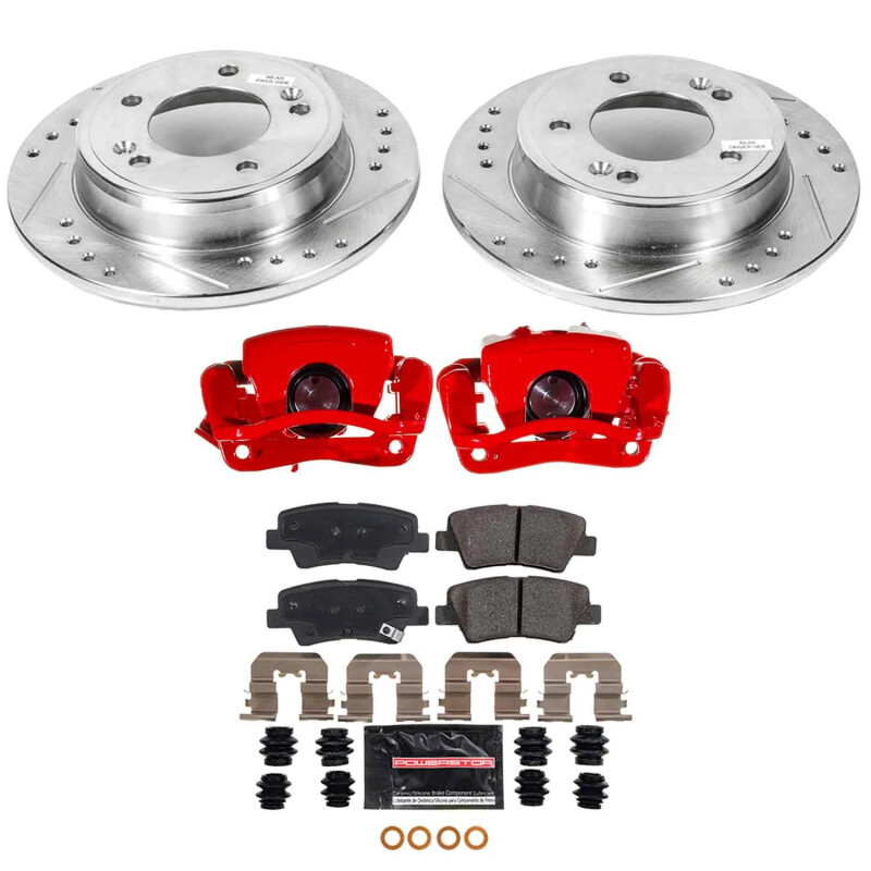 Power Stop 2016 Hyundai Veloster Rear Z23 Evolution Kit w/Calipers - KC6501A
