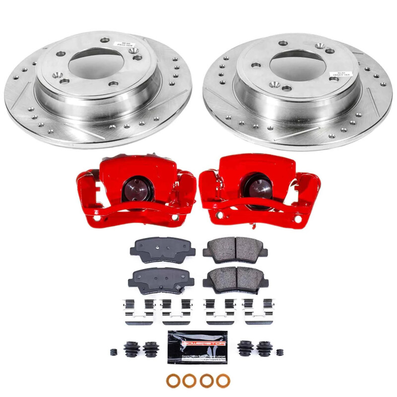 Power Stop 14-16 Kia Soul Rear Z23 Evolution Kit w/Calipers - KC6502A