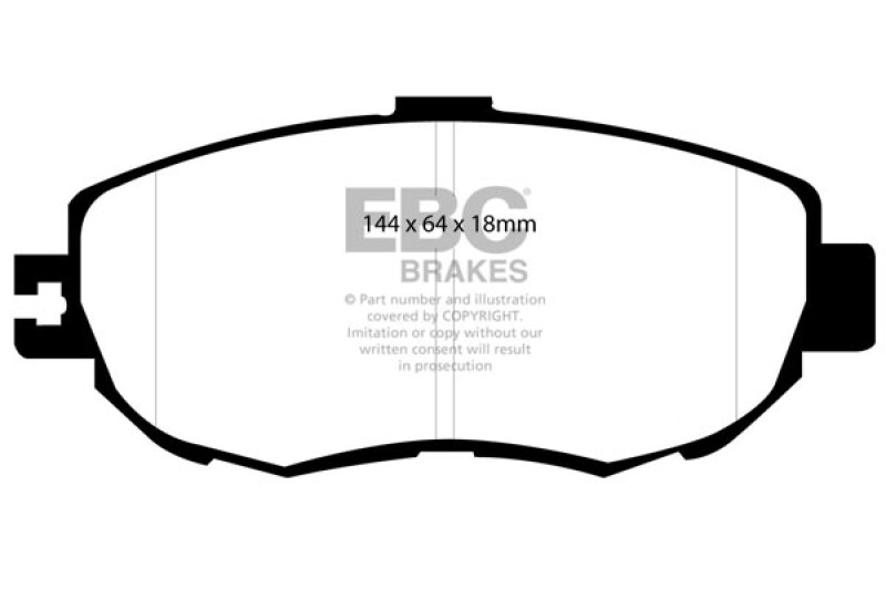 EBC 93-94 Lexus LS400 4.0 Greenstuff Front Brake Pads - DP21006