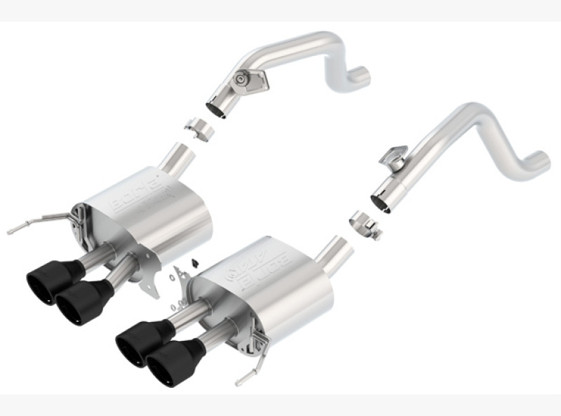 Borla 14-18 C7 Corvette Stingray Axle-Back ATAK Exhaust 2.75in To Muffler Dual 2.0in Out 4.25in Tip - 11869CB