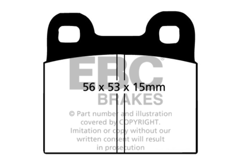 EBC 71-79 Volkswagen Beetle 1.3 (1300) Greenstuff Front Brake Pads - DP2105