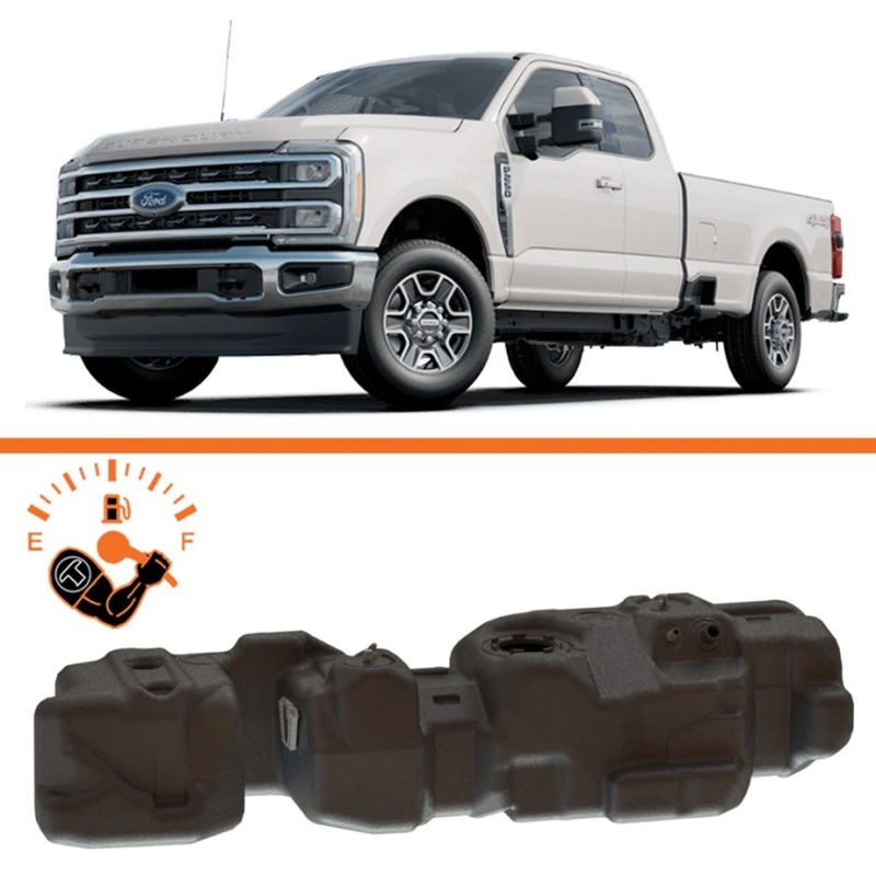 Titan Fuel Tanks 17-25 Ford F-250/F-350 PowerStroke Super Cab Long Bed 55 Gal XXL Mid-Ship Tank - 7020217X