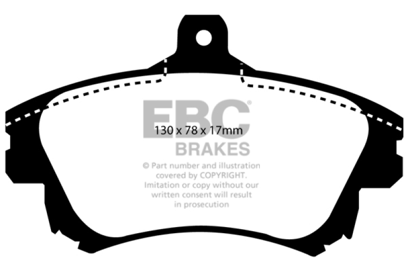 EBC 99-04 Volvo S40 1.9 Turbo T4 (200 BHP) Greenstuff Front Brake Pads - DP21139