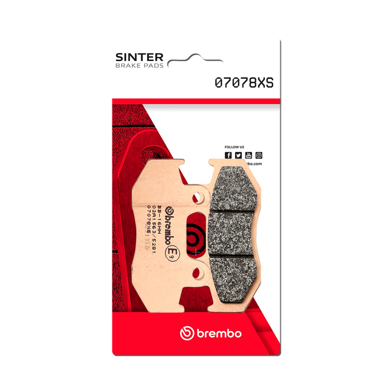 Brembo OE 88-93 Honda CH Spacy, Freeway Fusion 250cc Sinter Brake Pad - Front - 07078XS