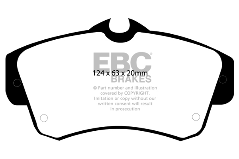 EBC 00-11 Chrysler PT Cruiser 2.4 Greenstuff Front Brake Pads - DP21357