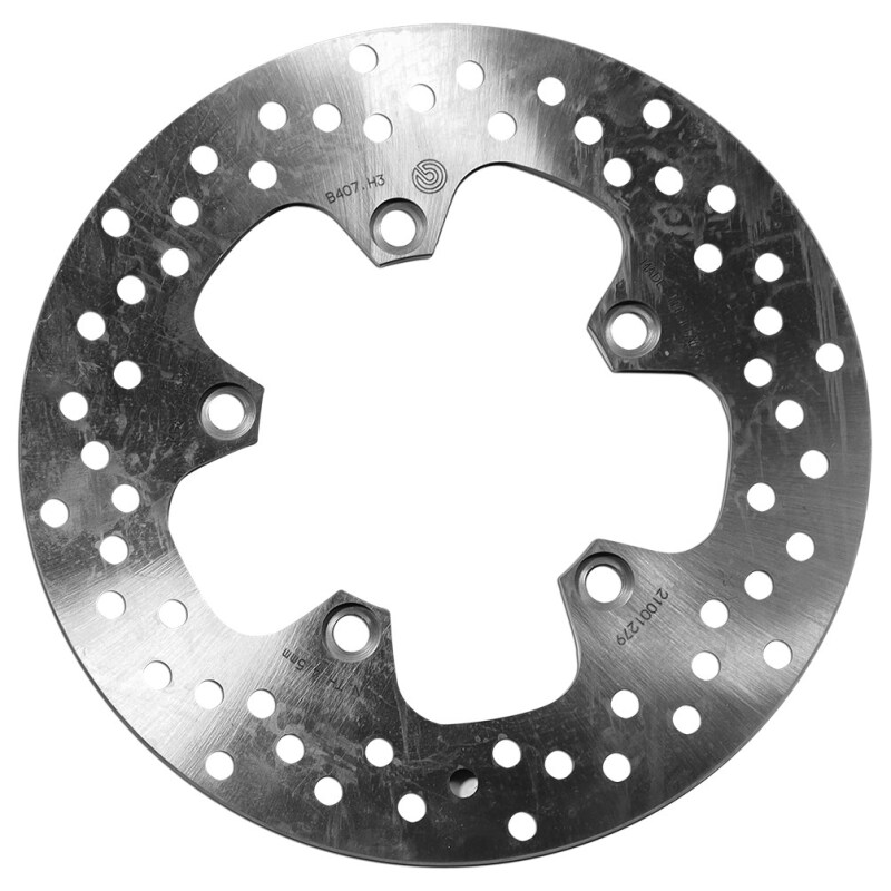 Brembo OE 04-08 Yamaha FZ6 600cc 245x5mm Brake Disc - Rear Fixed - 68B407H3