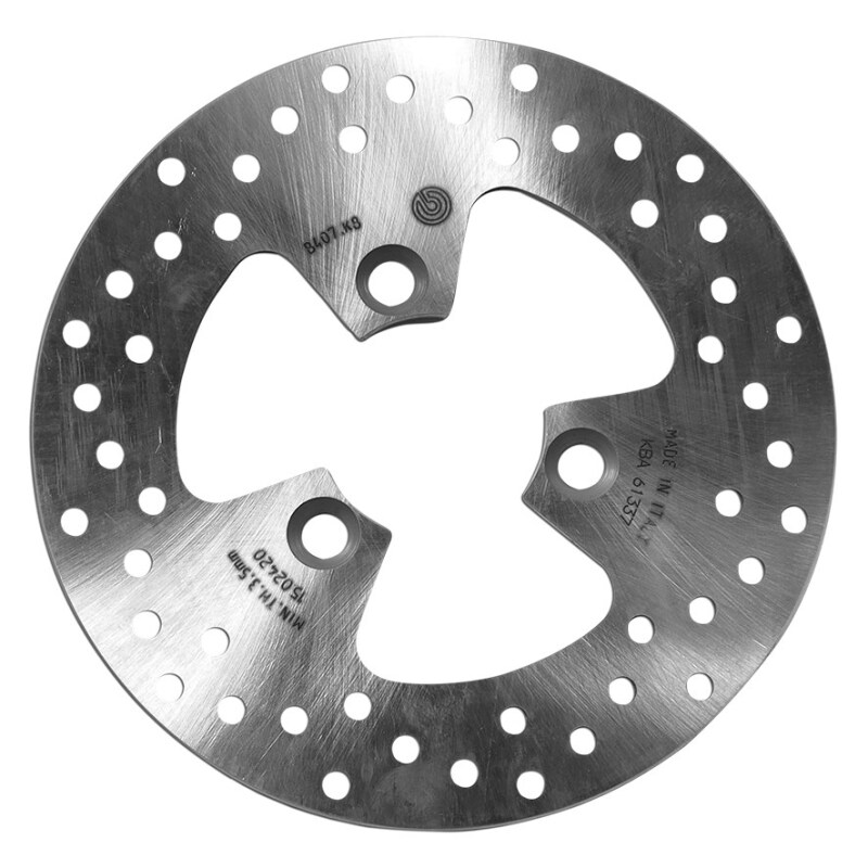 Brembo OE 11-18 Peugeot CityStar 125cc 210x4mm Brake Disc - Rear Fixed - 68B407K8