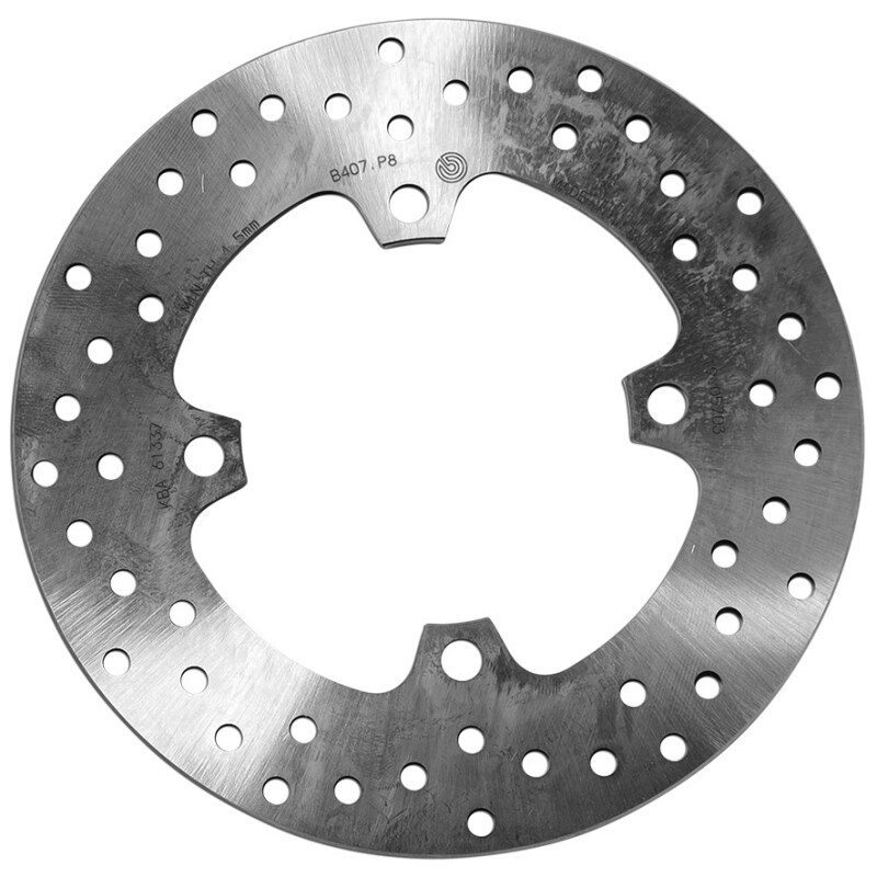 Brembo OE 08-10 Kawasaki ZX-10R Ninja 1000cc 220x5mm Brake Disc - Rear Fixed - 68B407P8
