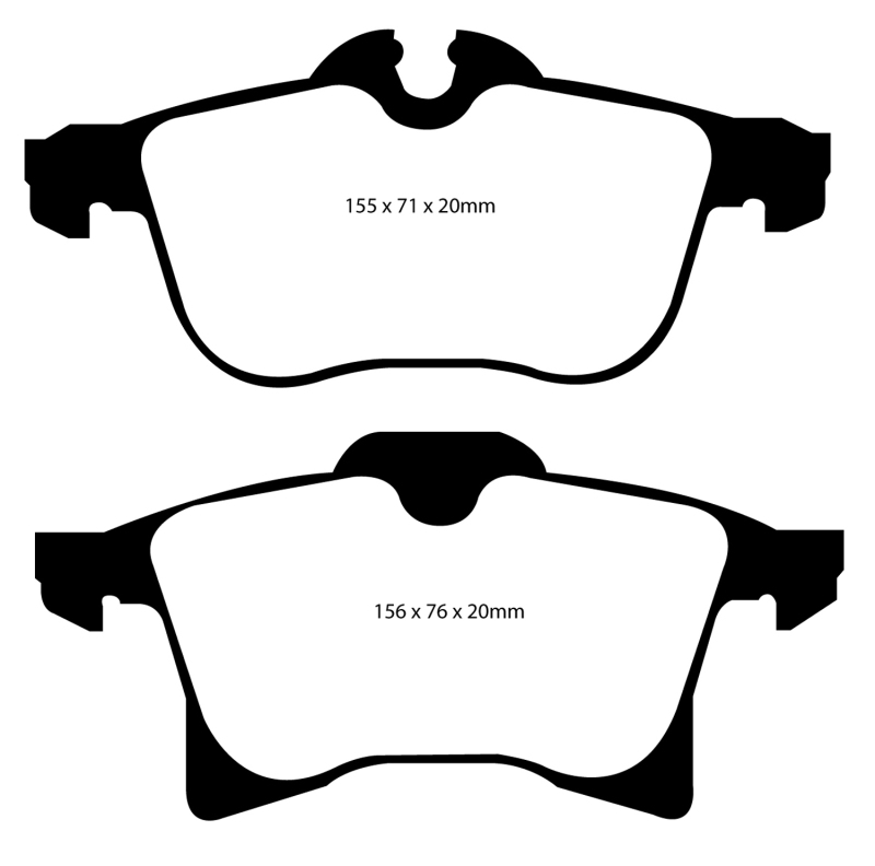 EBC 08-09 Saturn Astra 1.8 Greenstuff Front Brake Pads - DP21520