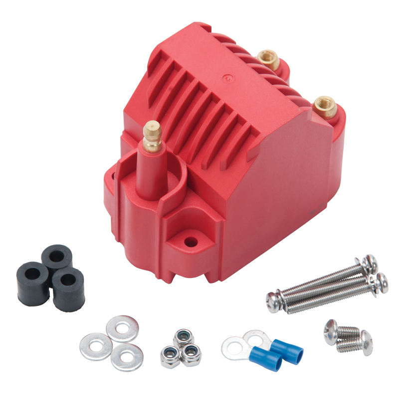 Edelbrock Max-Fire Universal High Output Dome Style Ignition Coil - Red - 22742