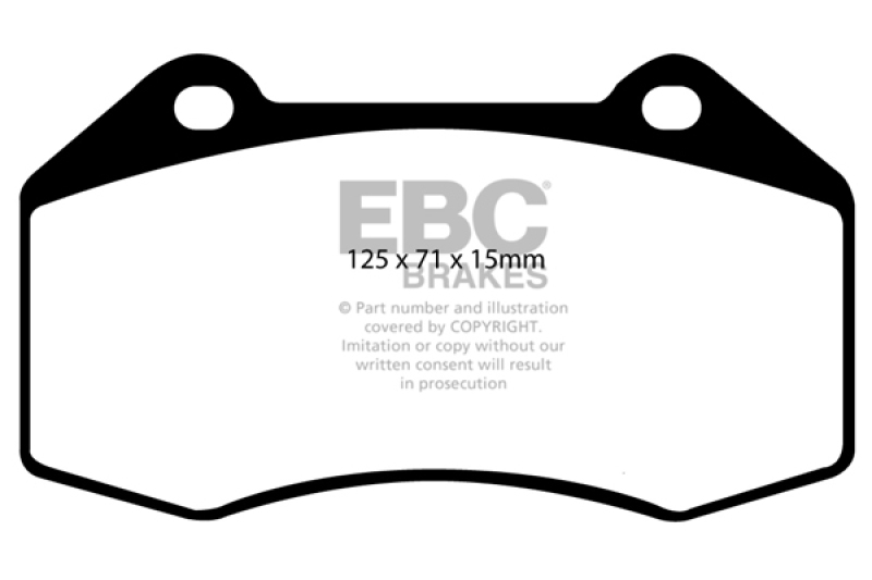 EBC 07-08 Chevrolet Cobalt 2.0 Supercharged (SS) Greenstuff Front Brake Pads - DP21539